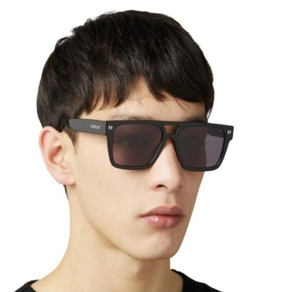 Off-White SPRINGFIELD Men Sunglasses Black Square Grey  Model OERI133 1007 - Picture 9 of 13